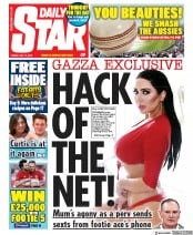 Daily Star (UK) Newspaper Front Page for 12 July 2019