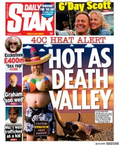 Daily Star (UK) Newspaper Front Page for 12 July 2022
