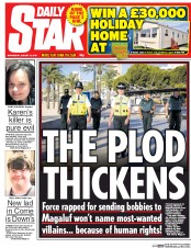 Daily Star Newspaper Front Page (UK) for 12 August 2015