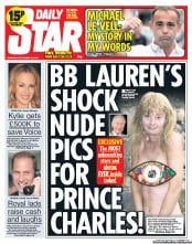 Daily Star (UK) Newspaper Front Page for 12 September 2013