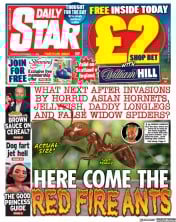 Daily Star front page for 12 September 2023