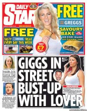 Daily Star Newspaper Front Page (UK) for 13 October 2011