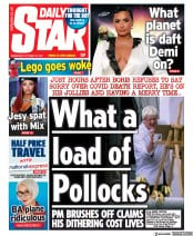 Daily Star (UK) Newspaper Front Page for 13 October 2021