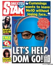 Daily Star (UK) Newspaper Front Page for 13 November 2020