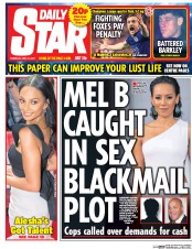 Daily Star (UK) Newspaper Front Page for 13 April 2017