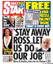 Daily Star (UK) Newspaper Front Page for 13 April 2020