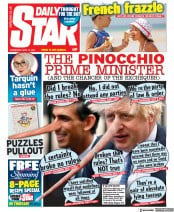 Daily Star (UK) Newspaper Front Page for 13 April 2022