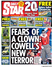 Daily Star (UK) Newspaper Front Page for 13 May 2017