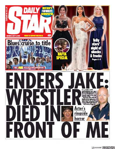 Daily Star Newspaper Front Page (UK) for 13 May 2019