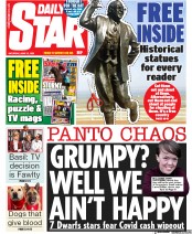 Daily Star (UK) Newspaper Front Page for 13 June 2020
