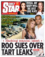 Daily Star Newspaper Front Page (UK) for 13 July 2011