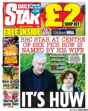 Daily Star (UK) Newspaper Front Page for 13 July 2023
