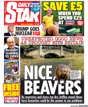 Daily Star front page for 13 August 2022
