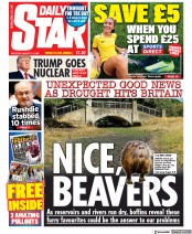 Daily Star (UK) Newspaper Front Page for 13 August 2022