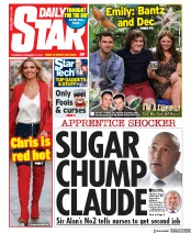 Daily Star (UK) Newspaper Front Page for 14 November 2019