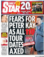 Daily Star (UK) Newspaper Front Page for 14 December 2017