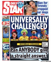 Daily Star (UK) Newspaper Front Page for 14 January 2021