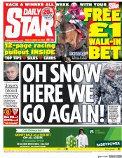 Daily Star (UK) Newspaper Front Page for 14 March 2018