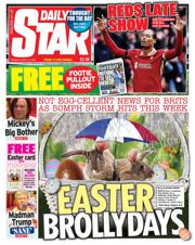 Daily Star front page for 14 April 2025