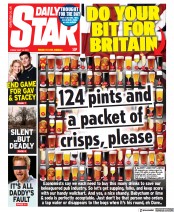 Daily Star (UK) Newspaper Front Page for 14 May 2021