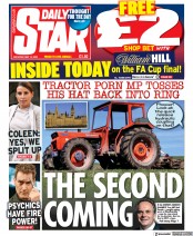 Daily Star (UK) Newspaper Front Page for 14 May 2022