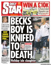 Daily Star (UK) Newspaper Front Page for 14 July 2011