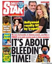 Daily Star (UK) Newspaper Front Page for 14 July 2020