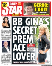 Daily Star (UK) Newspaper Front Page for 14 August 2013