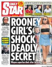 Daily Star (UK) Newspaper Front Page for 14 September 2017
