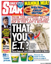 Daily Star front page for 14 September 2023