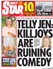 Daily Star (UK) Newspaper Front Page for 15 October 2018