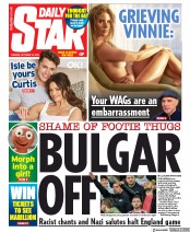 Daily Star (UK) Newspaper Front Page for 15 October 2019