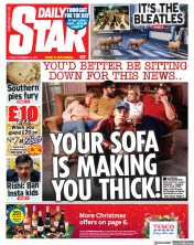 Daily Star front page for 15 December 2023