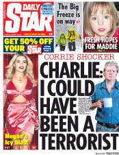 Daily Star (UK) Newspaper Front Page for 15 January 2019