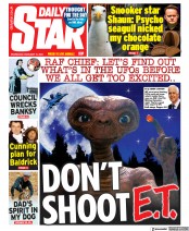 Daily Star (UK) Newspaper Front Page for 15 February 2023