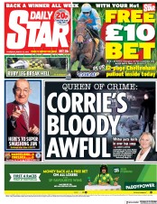 Daily Star (UK) Newspaper Front Page for 15 March 2018