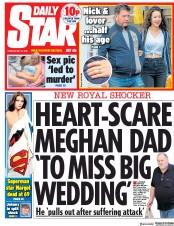 Daily Star (UK) Newspaper Front Page for 15 May 2018