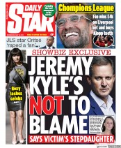 Daily Star (UK) Newspaper Front Page for 15 May 2019