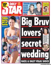 Daily Star (UK) Newspaper Front Page for 15 July 2013