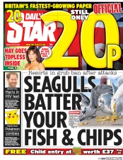 Daily Star (UK) Newspaper Front Page for 15 July 2016