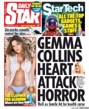 Daily Star (UK) Newspaper Front Page for 15 August 2019