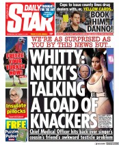 Daily Star (UK) Newspaper Front Page for 15 September 2021