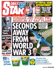 Daily Star (UK) Newspaper Front Page for 15 September 2023