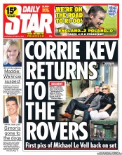 Daily Star (UK) Newspaper Front Page for 16 October 2013
