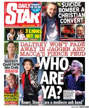 Daily Star (UK) Newspaper Front Page for 16 November 2021