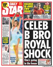Daily Star (UK) Newspaper Front Page for 16 December 2013