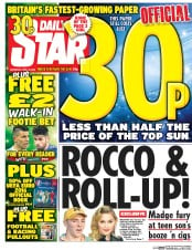 Daily Star (UK) Newspaper Front Page for 16 April 2016
