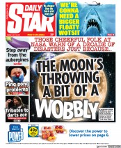 Daily Star (UK) Newspaper Front Page for 16 July 2021