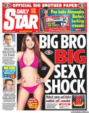 Daily Star Newspaper Front Page (UK) for 16 August 2011