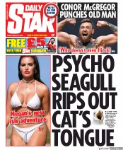 Daily Star (UK) Newspaper Front Page for 16 August 2019